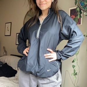 Navy Nike Half Zip Windbreaker